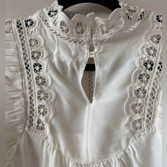 Isabel Marant White Lace Blouse NWT size 38 - Picture 5 of 6